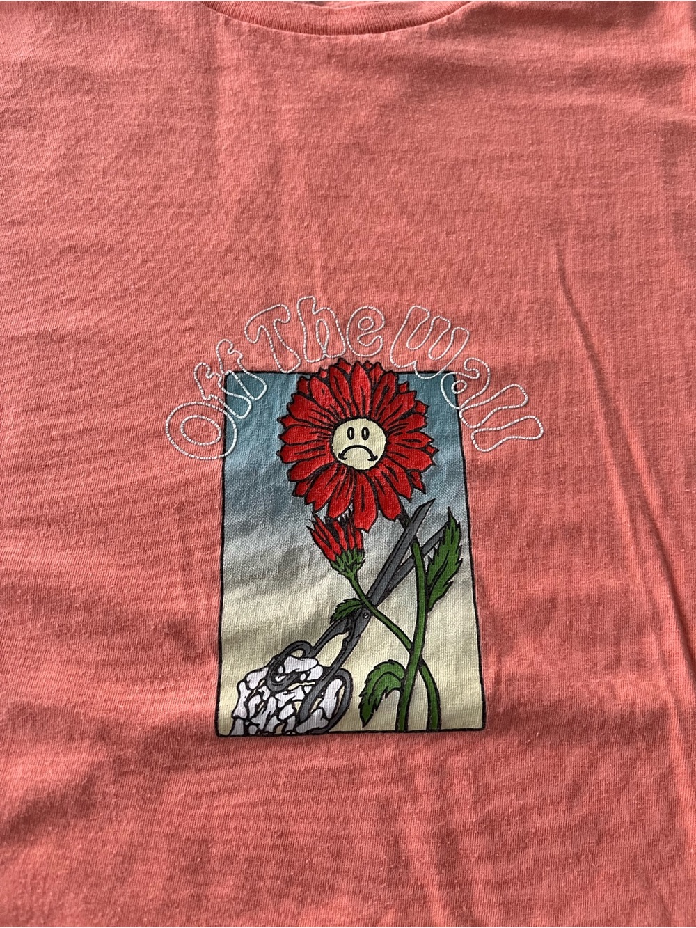 Vans Coral Tee with Red Flower Graphic